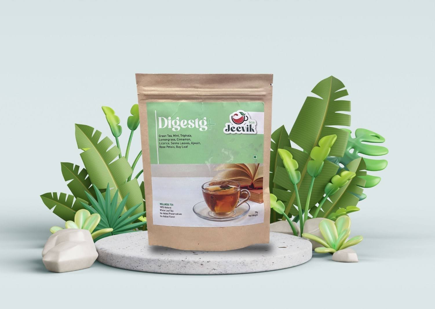 Jeevik Digestg Plus wellness tea pack