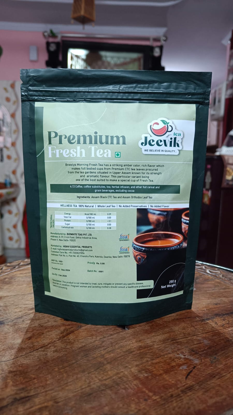 Jeevik Premium Fresh Tea pack