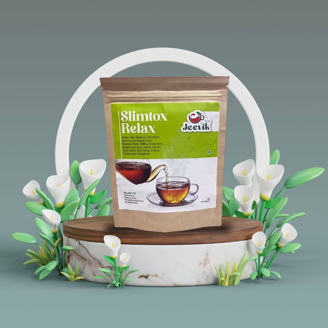 Jeevik Slimtox Relax wellness tea pack